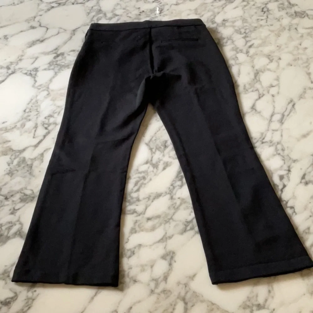 NWT J. Crew Women’s Stretch Crop Flare Ponte Pant Sz 2 rip and broken zipper